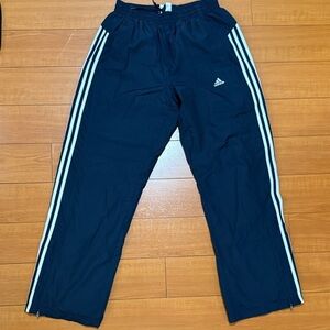 Adidas Dark Blue Joggers with White Stripes